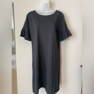 JCrew Cotton Dress Ruffle Sleeve Size M